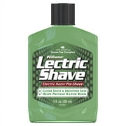Williams Lectric Shave, Electric Razor Pre-Shave, With Soothing Green Tea Complex, 3 Fluid Ounce Bottle