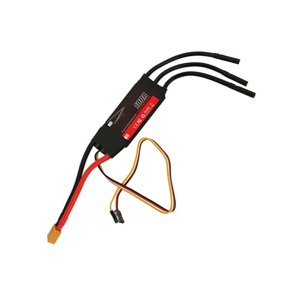 RC Brushless ESC, RC Electric Speed Controller 100A Multiple Protections for Fixed Wing Drone