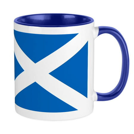 

CafePress - Scottish Flag Mug - Ceramic Coffee Tea Novelty Mug Cup 11 oz