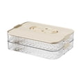 thumbnail image 3 of Organizador de albóndigas, organizador de refrigerador, bandeja apilable para congelar, bandeja para conservar alimentos para carne, pasta, bocadillos 2 capas, 3 of 8