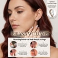 thumbnail image 7 of Briana Williams 8 Pairs Stay Close Hoop Huggie Half Hoop Earrings Cartilage Helix Open Hugging for Women, 7 of 7