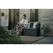 Keter Solana Outdoor Seating 70 Gallon Resin Deck Box, Grey