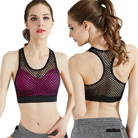 

Mesh sports Bra for women solid color underwear healthy and comfortable 1D6E