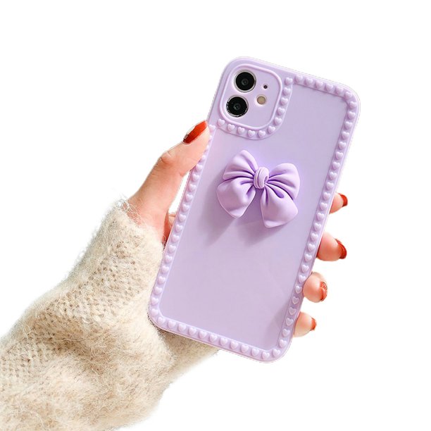 Cute Bow Princess Mobile Phone Case For Iphone 12 Apple Xs Frame Love Tpu Case Walmart Com