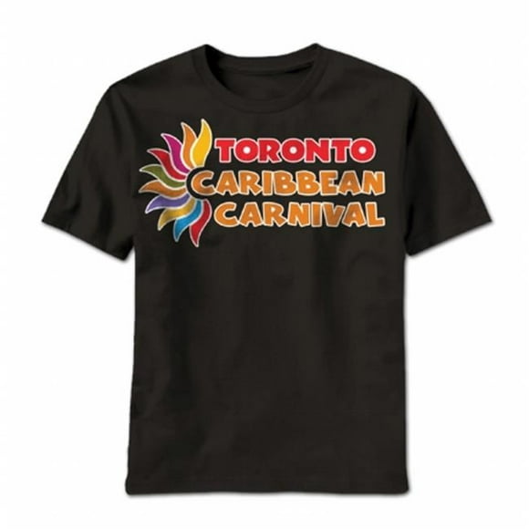 GDC-GameDevCo Ltd. TCC-95040XS Toronto Caribbean Carnival Youth T-Shirt- Black- Horizontal Logoxs