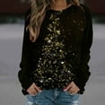 thumbnail image 2 of WREESH Womens Fashion Sweatshirt Casual Crewneck Sweatshirt Print Pullover Loose Fit Long Sleeve Tops T-Shirt Blouse Casual Tops Sweatshirt Hoodies Black, 2 of 4