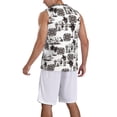 thumbnail image 2 of Xecao Beach print basketball shirt for both men and women, a unisex basketball jersey perfect for theme parties-X-Large, 2 of 6