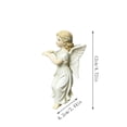 thumbnail image 3 of Statue Gardening Patio Balcony Outdoor Decoration Girl Hanging Flower Pot Resin Ornament, 3 of 6