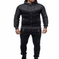 thumbnail image 1 of Men Sweatsuits Sets Men‘s Casual Tracksuit Set Long Sleeve Full-Zip Running Jogging Athletic Sweat Suits, 1 of 10