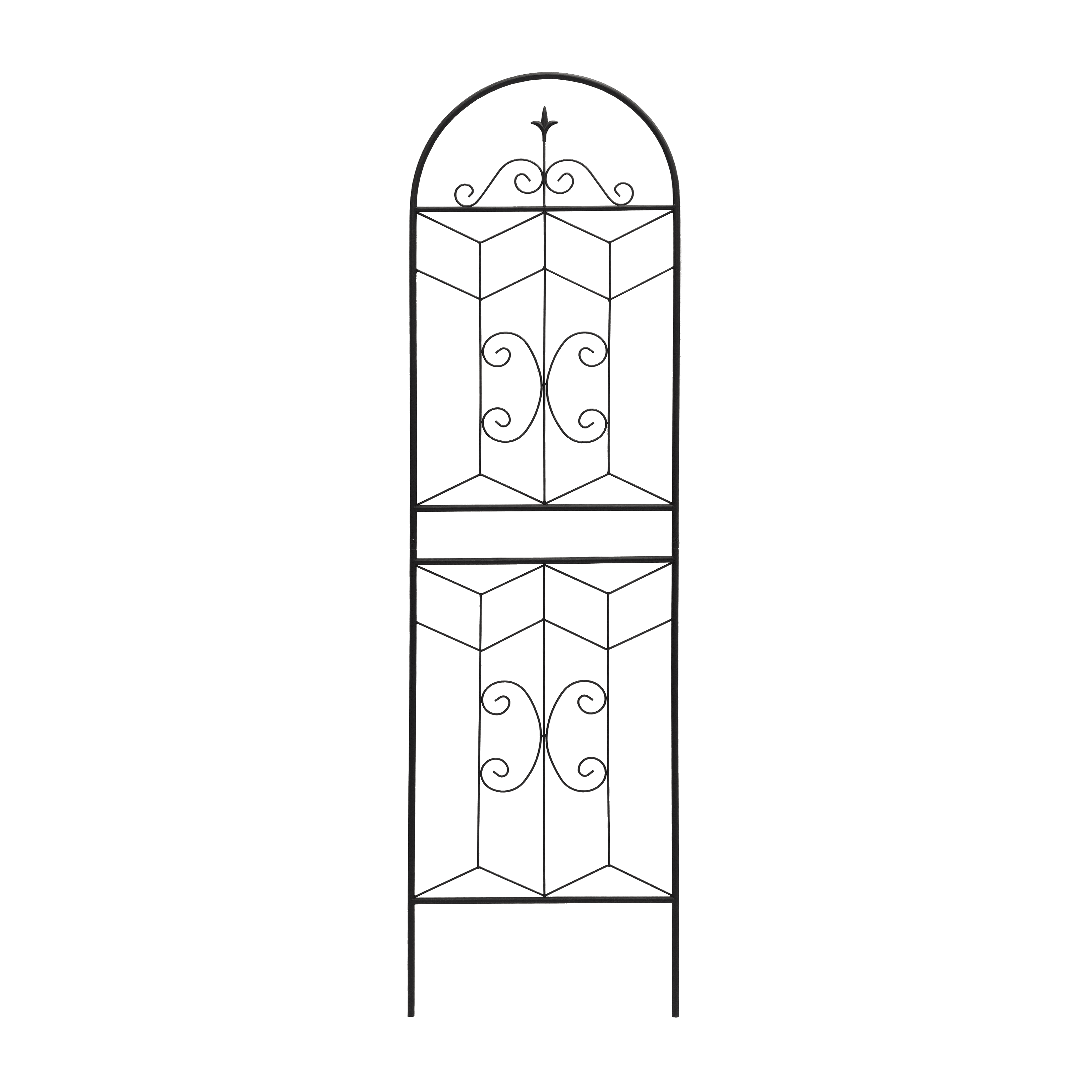 Tcbosik 2 Pack Garden Trellis for Climbing Plants Outdoor, 71" x 19.7" Metal Trellis for Vine Vegetable Flower Ivy Cucumber, Black