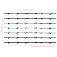 thumbnail image 6 of Barbed Wire Border 7 pc Set Vinyl Decals Wall Sticker Art Bedroom Décor Black, 6 of 6