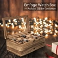 thumbnail image 3 of Sfugno 10 Slot Rustic Wooden Watch Box Organizer for Men with Removable Pillows, 3 of 6