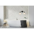 thumbnail image 3 of Living District Hanson 2 lights bath sconce in black with frosted shade, 3 of 8