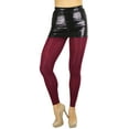 thumbnail image 6 of ToBeInStyle Women's Comfy Bold Color Footless Tights - Cranberry - One Size, 6 of 6