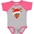 thumbnail image 3 of Inktastic Christmas Cute Reindeer in Santa Hat Boys or Girls Baby Bodysuit, 3 of 5