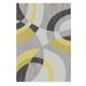 thumbnail image 1 of Alfombras modernas para sala de Alfombra de europeo Alfombra de piso Alfombra multifunción 140x200cm Amarillo + negro + gris Macarena Alfombras de sala de estar Alfombra, 1 of 6
