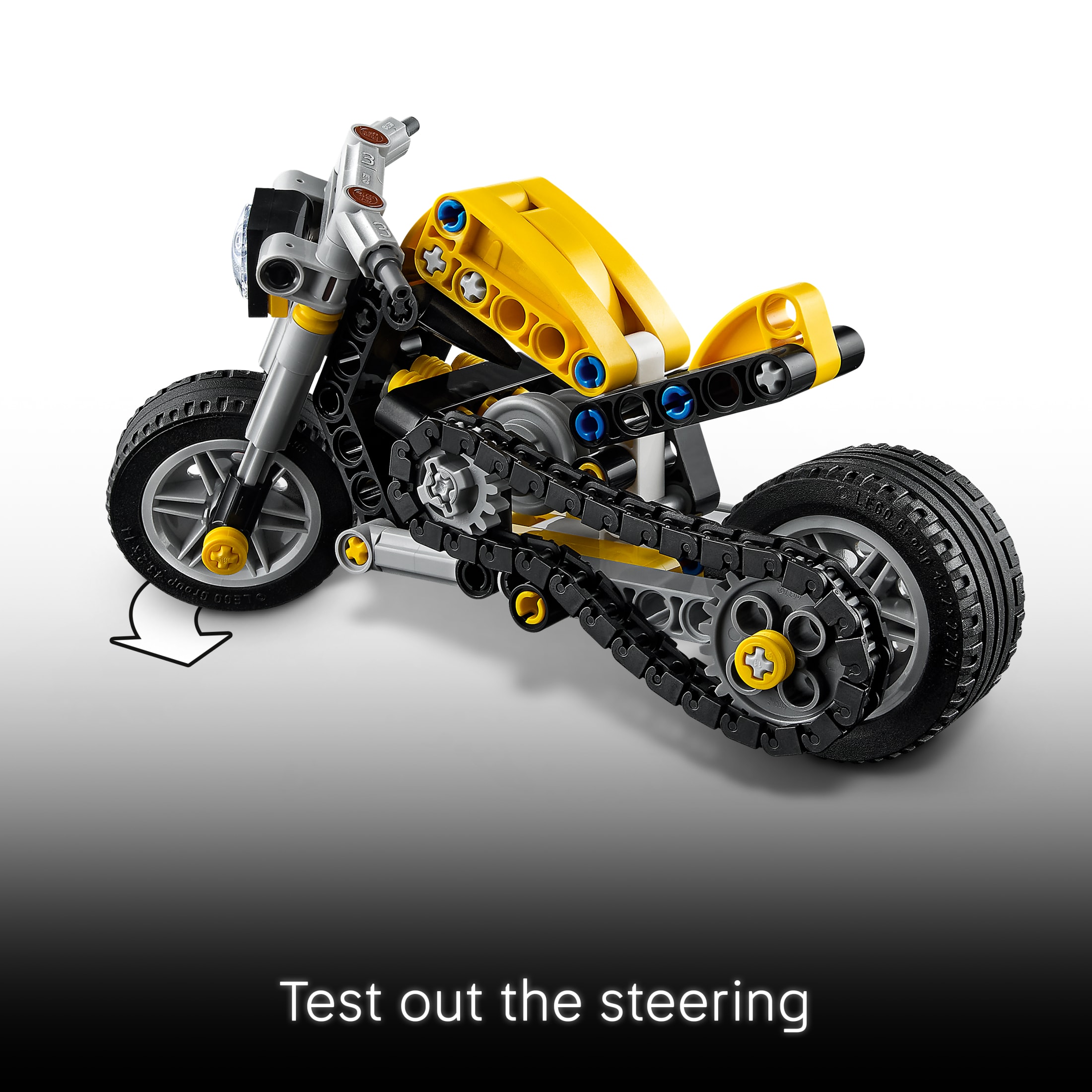LEGO Technic Motocicleta Amarilla Juguete para Armar - Juguete de Construcción para Niños y Niñas, Mayores de 7 Años - Kit de Modelo con Detalles - Decoración para Dormitorio de Niños - Regalo para Cumpleaños - 42225 4