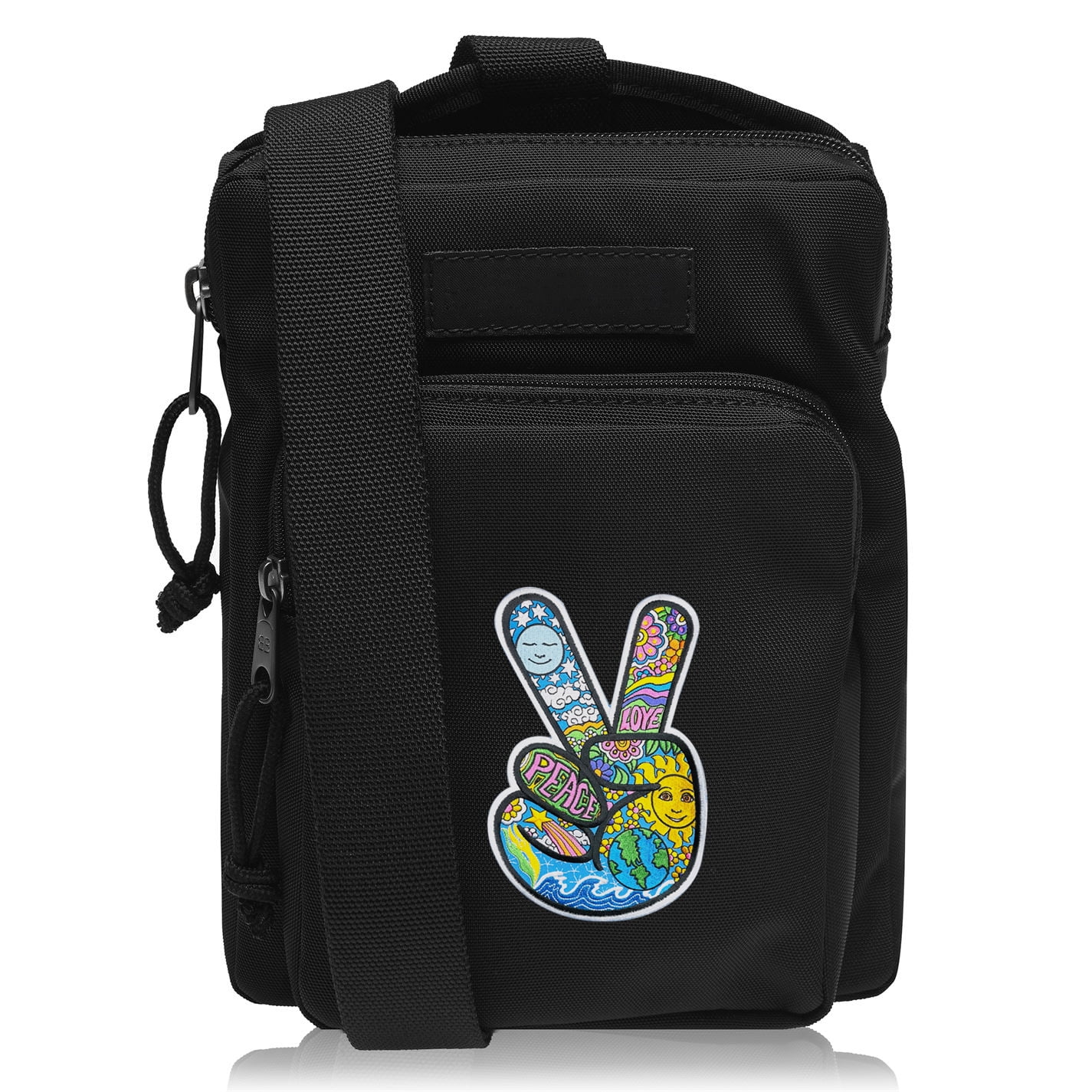 Dan Morris, Peace Hand Patch - High Thread Rayon Iron-on/Sew-on Extra Large - 9 Inch, Multicolor