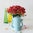 thumbnail image 2 of facefd 2pcs Artificial Rose Bouquet Simulation Floral Decor Home Office Plastic artificial Rose Flower, Red, 2 of 5