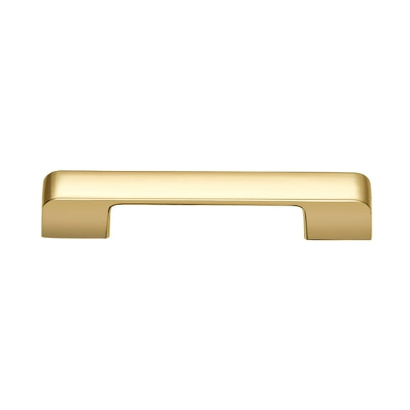 Utopia Alley 5pcs Marino Pull Handle - Decorative Cabinet Drop Pull Handles- Vintage Cabinet Hardware with Hand Finished Polished Gold - Metal Drawer Pull Handle, 3.75" Center to Center
