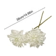 thumbnail image 3 of 2Pcs Oil Painting Style Dahlia Bouquet, Realistic Layered Petal Design With Anti-Fade Color, Decorative Artificial Flower for Home Dining Table, Wedding Layout, Hotel Decor and Shooting Props, 3 of 6