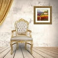 thumbnail image 3 of Hulsey 26x26 Gold Ornate Wood Framed with Double Matting Museum Art Print Titled - Fleur Du Pays II, 3 of 4