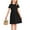 Black, variant on Girl's Ruffle Sleeve Summer Dress A-Line Casual Swing Cute Dresses with 2 Pockets for Kids,Orange,11-12Years