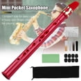 thumbnail image 2 of Amdohai Saxophone de Poche Mini 8 Trous ABS avec Embouchure Alto, 2 of 8