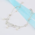 thumbnail image 4 of FORYULIK Boho Double Layer Anklets For Women Pearl Streaming Pendant Foot Chains 8 Shape Beach Bracelet Anklets, 4 of 4