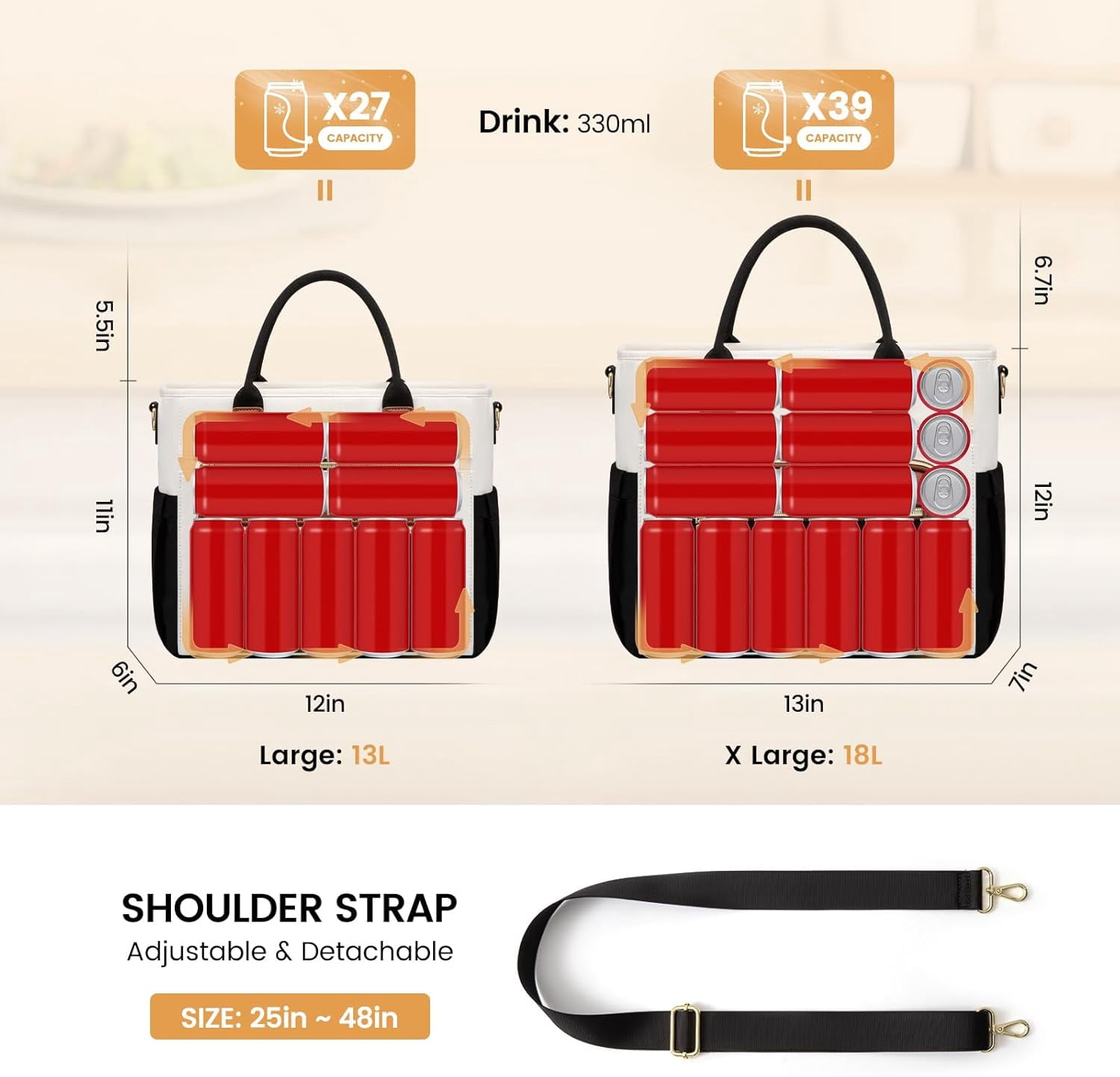 LOVEVOOK Insulated Lunch Bag Women,Wide Opening Adult Lunch Box Women,Large Leakproof Cooler Bag for Work Picnic Beach Family College,Lunch Teacher Tote Bag with Adjustable Shoulder Strap Cup Holder