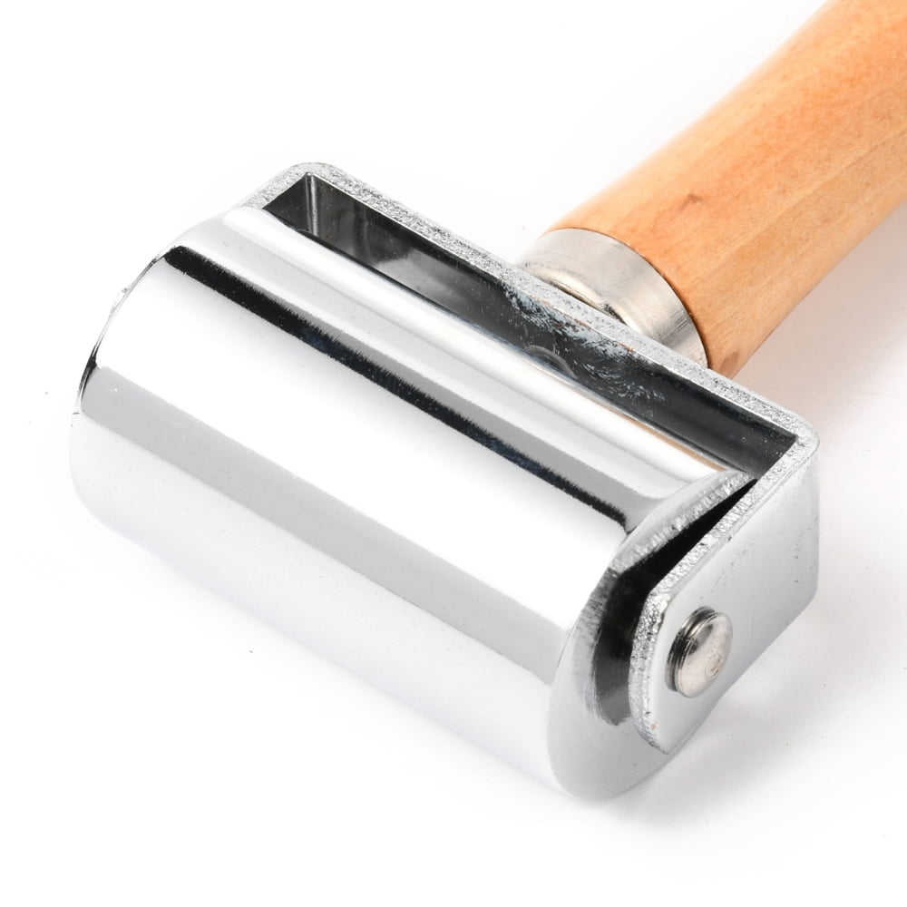 Leather Glue Edges Laminating Roller Craft DIY Handmade Crease Tool Leather Craft Roller BurlyWood 157x73.5mm