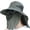 Green2, variant on Outdoor Fisherman Hat with Face Cover and Neck Flap, Wide Brim Sun Hat with Breathable Mesh, Adjustable Strap, Foldable Safari Hat for Fishing, Hiking, Camping