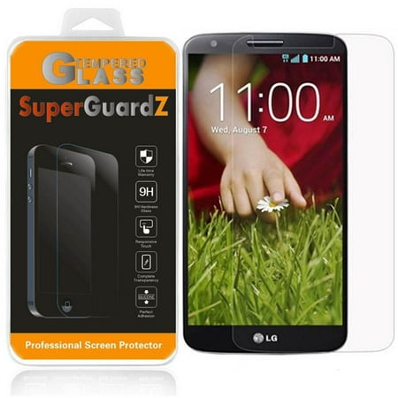 [2-Pack] For LG G2 - SuperGuardZ Tempered Glass Screen Protector, 9H, Anti-Scratch, Anti-Bubble,