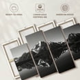 thumbnail image 6 of Elephant Stock - Grand Teton Mountains BW Wall Art - Horizontal Multi Panel - 4 Piece Living Room Wall Decor - Photography Nature Canvas Print - Gray and Black Decor - 84" x 54", 6 of 8