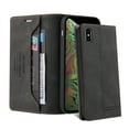 thumbnail image 2 of Wallet Cover for iPhone XS Max, Credit Card Slot Stand Slim Premium PU Leather & Soft TPU Back Shockproof Flip Folio Book Magnetic Cover For iPhone XS Max,Black, 2 of 14