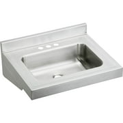 Elkay Elv2219cs3 Stainless Steel 22" Wall Mount Single Bowl Bathroom Sink - Stainless
