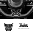thumbnail image 3 of Real Hard Carbon Fiber Cover For Kia Stinger 2018 2019 2020 2021 2022 2023 Car Steering Wheel Panel Interior Trim Accessories., 3 of 3