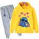 thumbnail image 1 of Conjuntos de suéter con capucha de punto para niños 2022 nuevo otoño y primavera niños niñas sudaderas de algodón pantalones trajes Stich Casual Suits140cm Gao Jinjia LED, 1 of 2