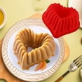 thumbnail image 2 of YWIYIUD 1PC Heart Shaped Cake Pans, 9 Inch Heart Cake Moulds, Silicone Moulds Cake Pan for Cheesecake Chocolate Cake Baking Kitchen Accessories for Valentine'S Day Wedding Party 3D Cake Pan Moulds, 2 of 5