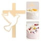 thumbnail image 2 of KAKOWELY adornos para tarta de bautizo: Cruz de paloma de plástico para decorar tartas. Insertos reutilizables para cupcakes, para bautizos, primera comunión, baby showers, fiestas religiosas., 2 of 4