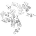 thumbnail image 1 of QUMIIRITY 20Ud Accesorios Para Cabello En Plata Con Hollow Para Bodas Y Fiestas, 1 of 6
