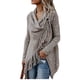 thumbnail image 4 of Suéter de chaqueta de moda ajustado de longitud media Suéter de mujer Primavera y otoño, 4 of 5