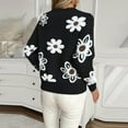 thumbnail image 5 of Royisotas Sweaters for Women Cozy Knit Sweaters Pullover Floral Crewneck Ladies Tops Long Sleeve, 5 of 6