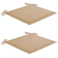 thumbnail image 5 of vidaXL Garden Chairs with Tea Table and Cushions Solid Acacia Wood, 5 of 5