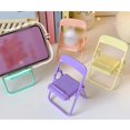 thumbnail image 5 of Cell Phone Stand Plastic: Chair Foldable Mobile Phone Holder Phone Desktop Stand, 5 of 5