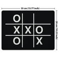 thumbnail image 2 of WIRESTER 13.77x10.23 in Rectangle Mouse Pad with Non-Slip Rubber Base for Computers, Laptop, Office & Home - Black Tictactoe, 2 of 5