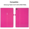 thumbnail image 2 of FIEWESEY PU Leather Stand Case [Multiple Viewing Angles] with Card & Cash Holder for Samsung Galaxy Tab A 8.0 P200/P205 2019 (Pink), 2 of 7