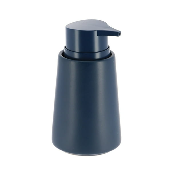 Navy Blue Stoneware Soap Dispenser 14 fl oz Perfect for a Classic