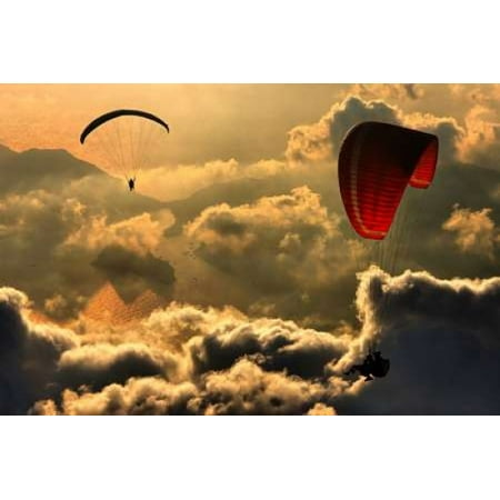 Paragliding 2 Canvas Art - Yavuz Sariyildiz (20 x 28)