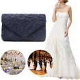 thumbnail image 3 of Elegante bolso de mano de noche con encaje floral para mujer, bolso de fiesta, bolso de boda, 3 of 5